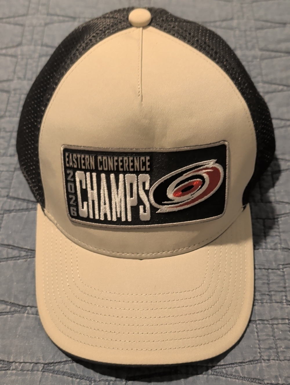 Carolina Hurricanes 2026 Eastern Championship Authentic Pro NHL Trucker Hat